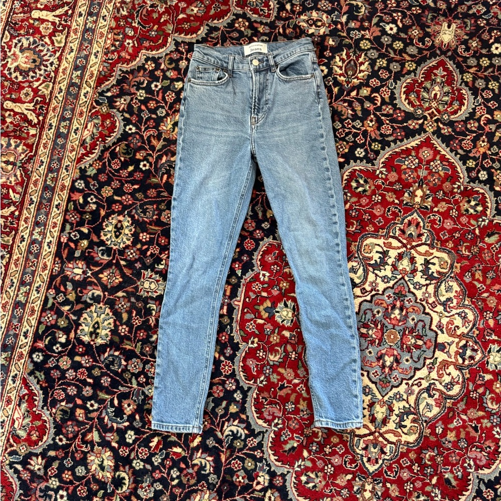 Reformation Light Blue High Rise Jeans